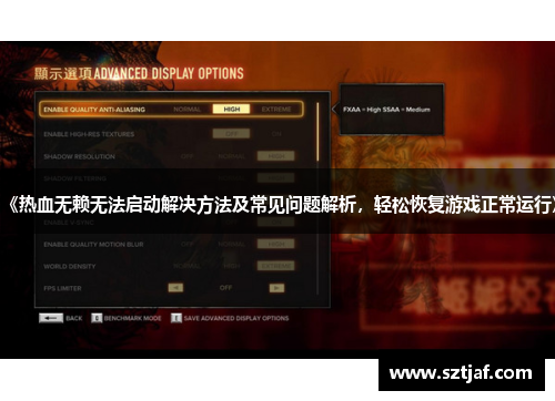 《热血无赖无法启动解决方法及常见问题解析，轻松恢复游戏正常运行》